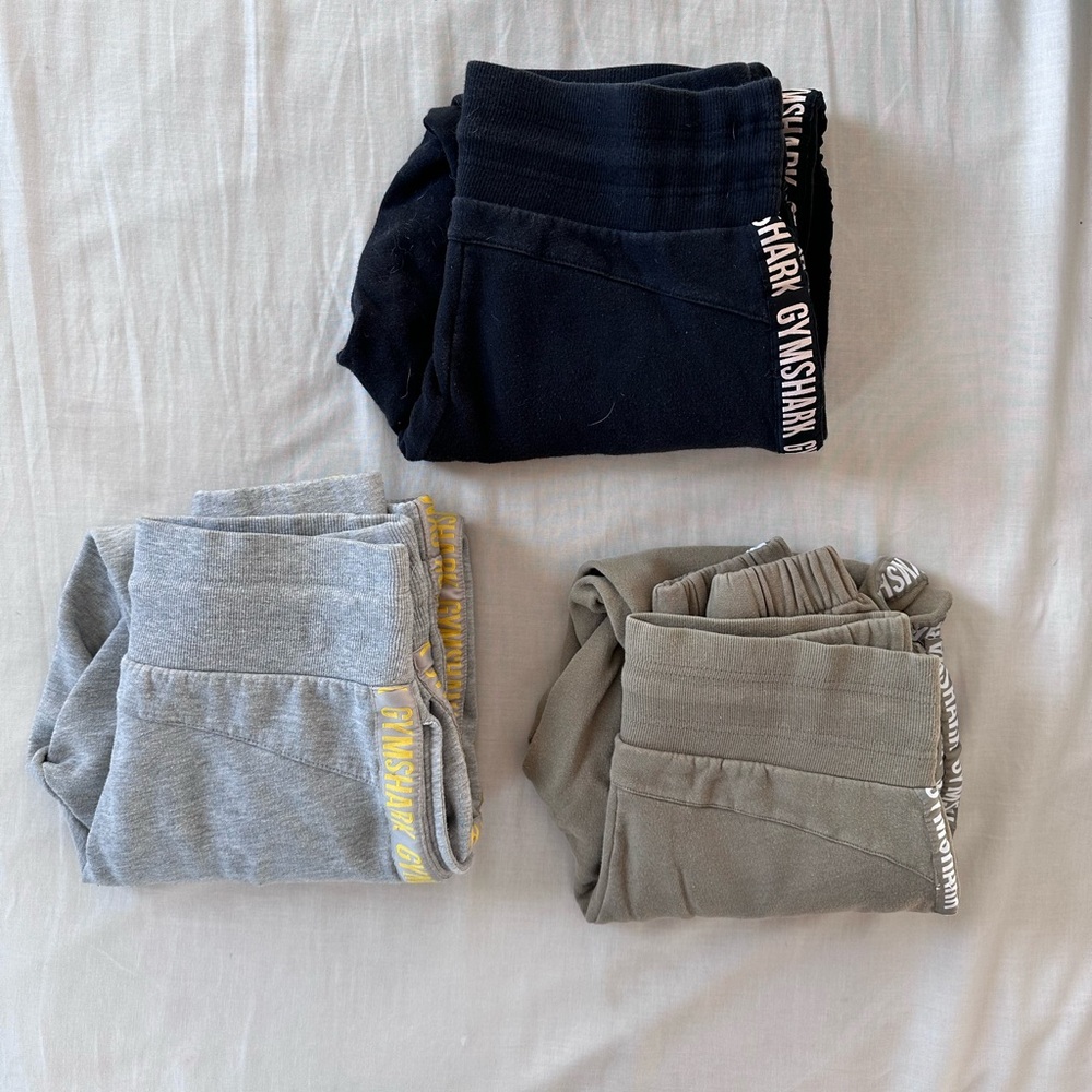 gymshark sweatpants lot | 3 pairs | EXTRA SMALL